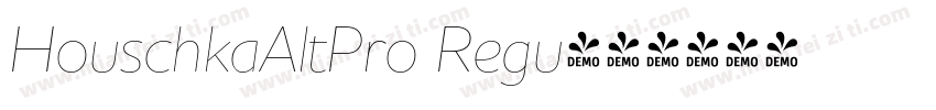 HouschkaAltPro Regu字体转换